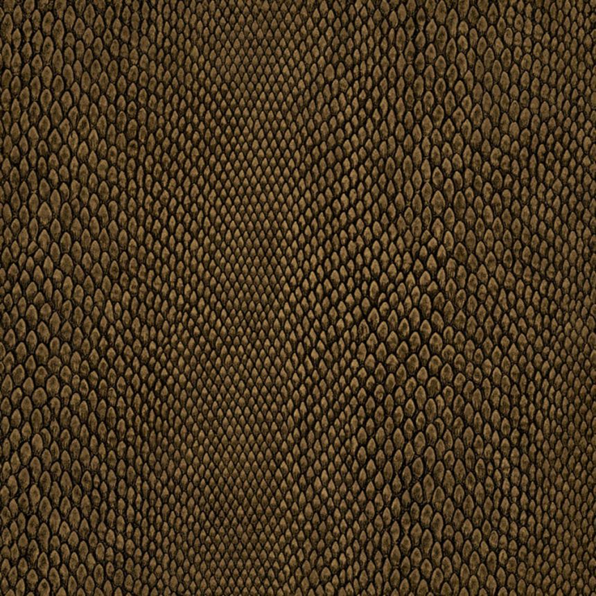 Vliestapete, braun-bronze, Schlangenhaut-Imitat, NHW1037, Perla, Decoprint