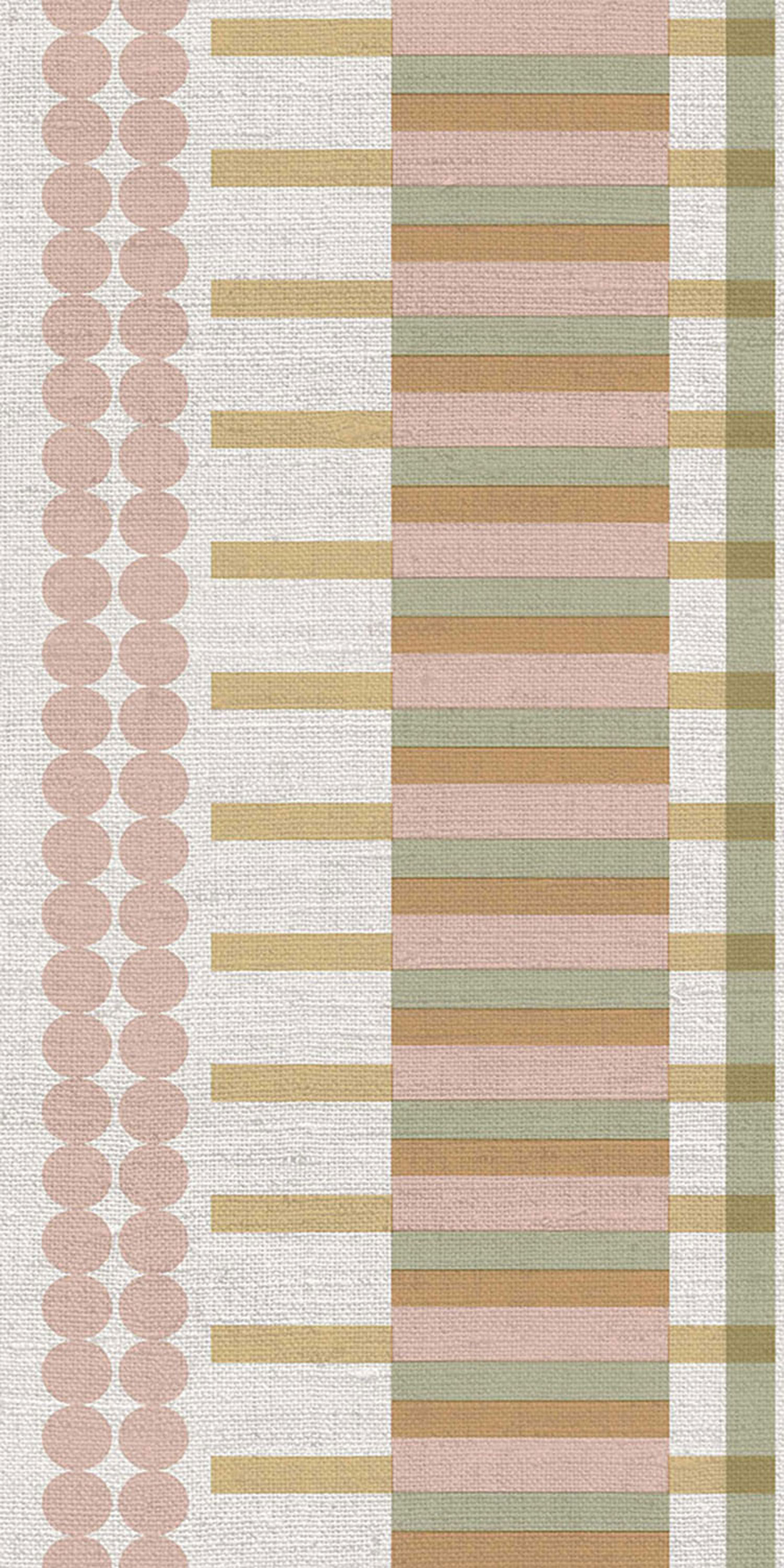 Geometrische Vliestapetenbordüre, rosa,  B39084, Arché, Cristiana Masi by Parato