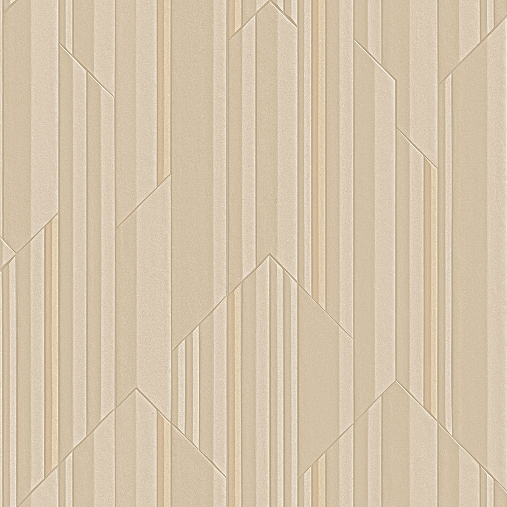 Luxuriöse beige geometrische Vliestapete, Z34918, Elie Saab 2