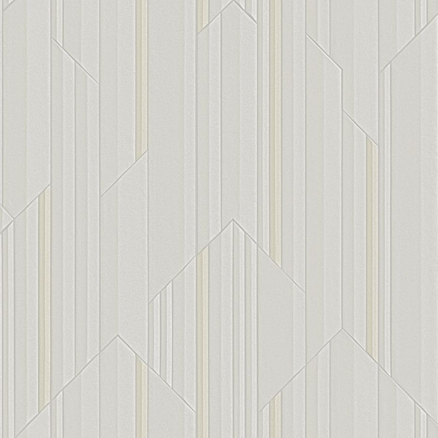 Luxuriöse grau-beige geometrische Vliestapete, Z34923, Elie Saab 2