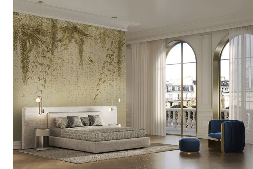 Luxus-Fototapete Glyzinien und Farne, Z34975, Elie Saab 2