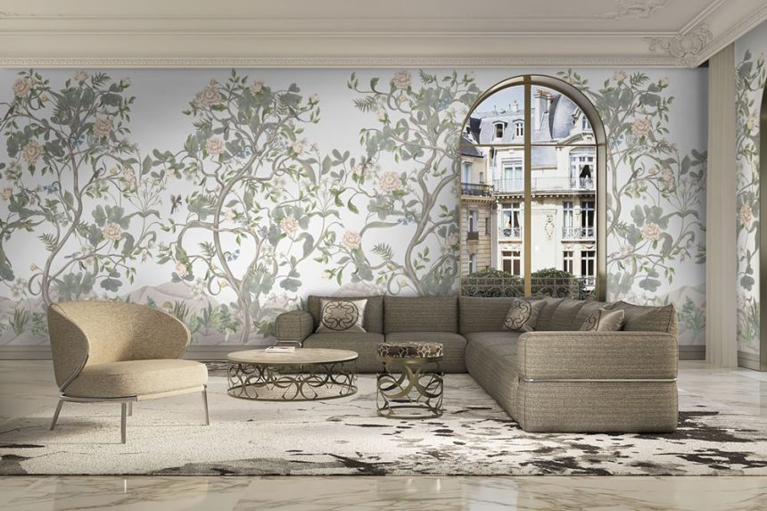 Luxus-Fototapete Landschaft mit Blumen, Z34977, Elie Saab 2
