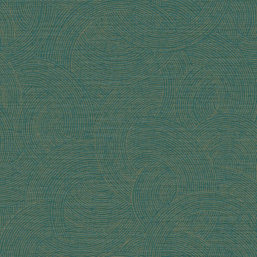 Geometrische Vliestapete, grün-gold, PH3309, Perfect Harmony, Grandeco