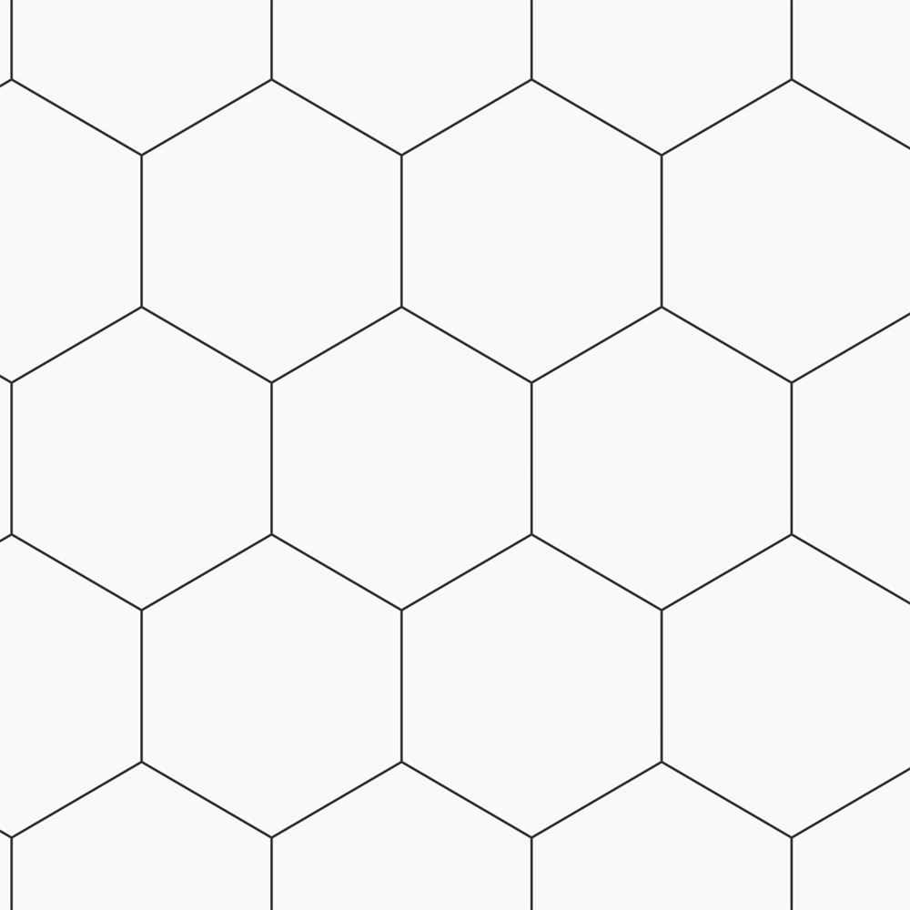 Geometrische Vliestapete, weiß-schwarz, 139311, Bloom, Esta Home
