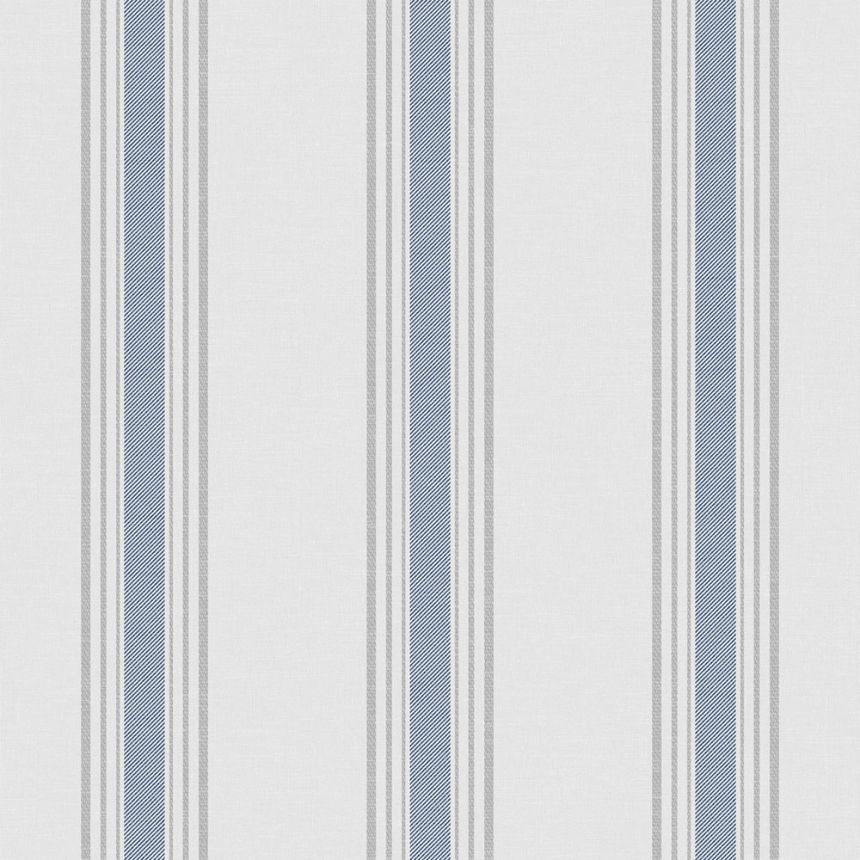 Vliestapete, blau, Streifen,  9810-1, Essential Stripes, ICH Wallcoverings
