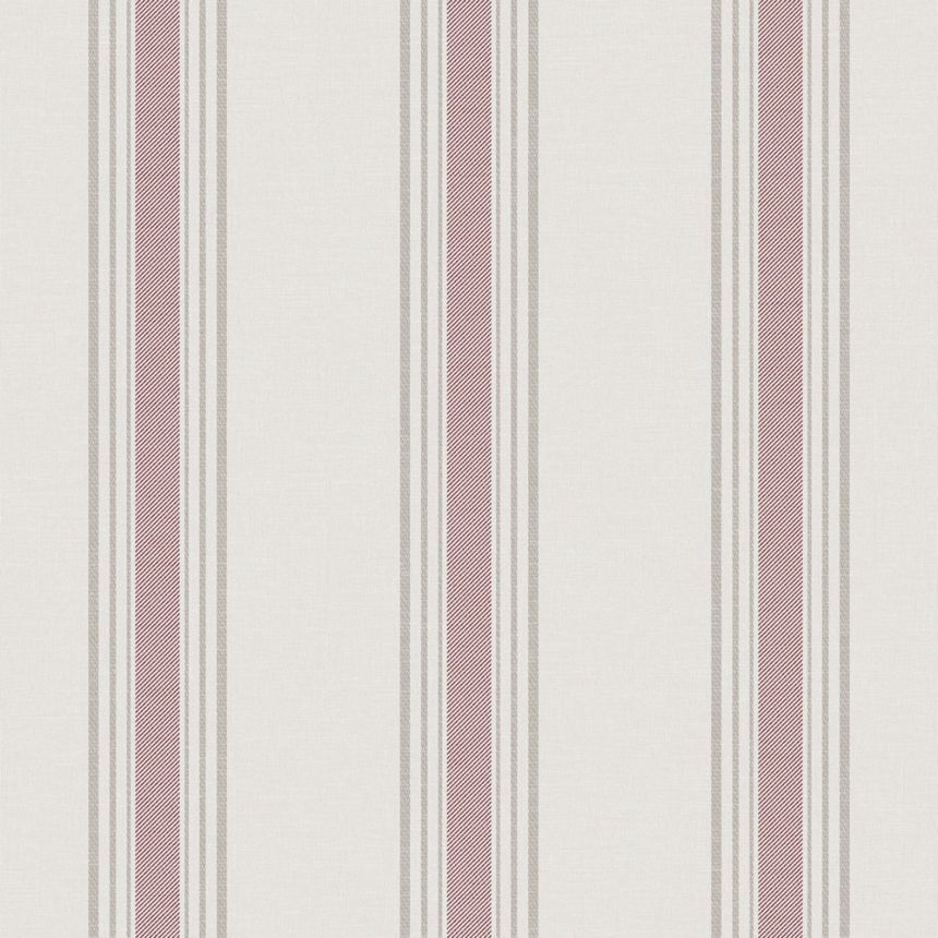 Vliestapete, rosa, Streifen,  9810-5, Essential Stripes, ICH Wallcoverings