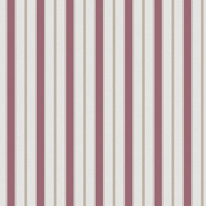 Vliestapete, rot-beige, Streifen,  9816-6, Essential Stripes, ICH Wallcoverings