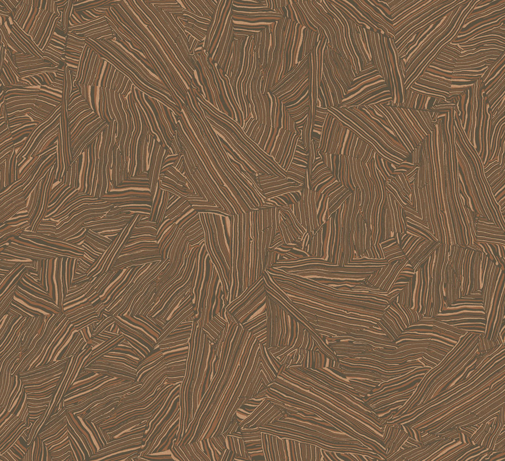 Vliestapete, braun-bronze, Stein, ROC102, Rock, Masureel
