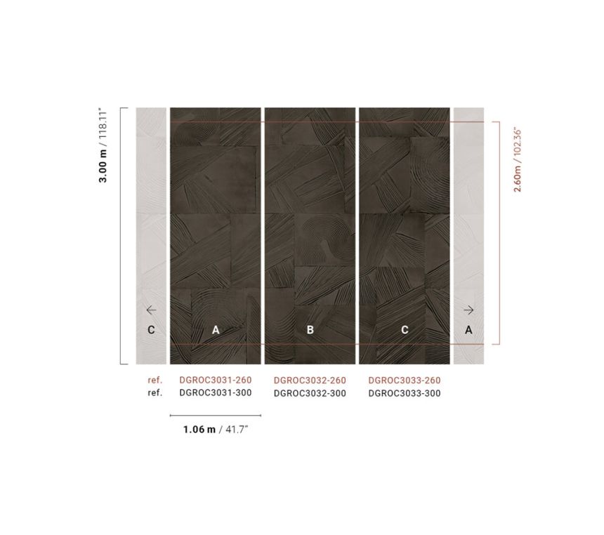 Geometrische Fototapete, DGROC3032-260, Rock, Masureel