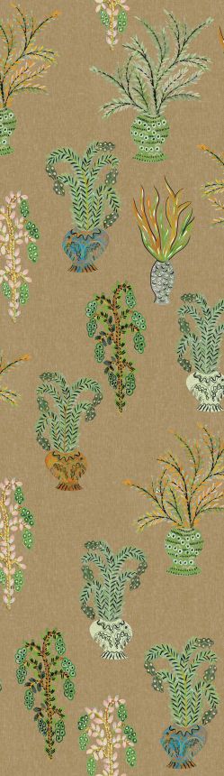 Vliestapete Wandbilder, khaki, Blumen, DGJOY1021-260, Joy, Masureel
