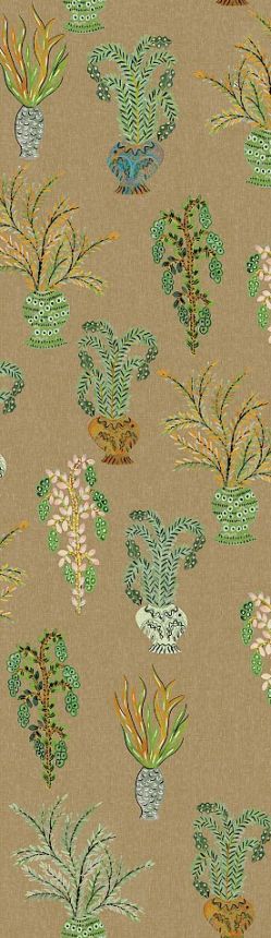 Vliestapete Wandbilder, khaki, Blumen, DGJOY1022-300, Joy, Masureel