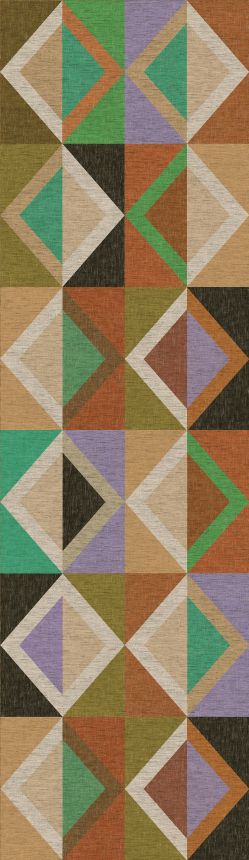 Geometrische Vliestapete Wandbilder, braun-grün, DGJOY4032-260, Joy, Masureel