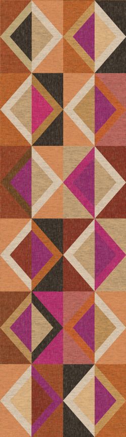 Geometrische Vliestapete Wandbilder, braun-lila, DGJOY4042-260, Joy, Masureel