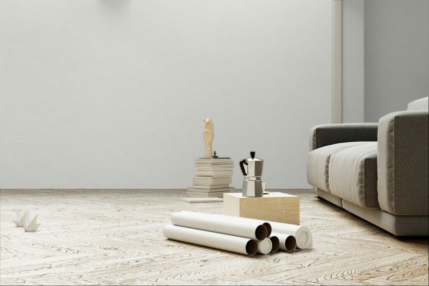 Vliestapete, Wellen, Creme, TER001, Terra, Masureel