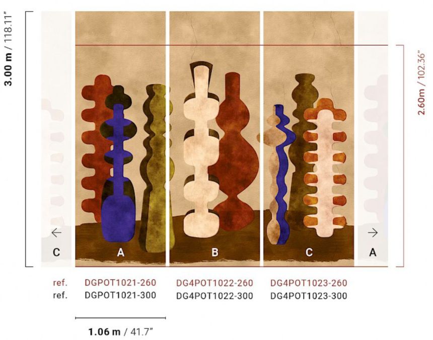 Fototapete, Vasen, braun, DGPOT1023-260, Terra, Masureel
