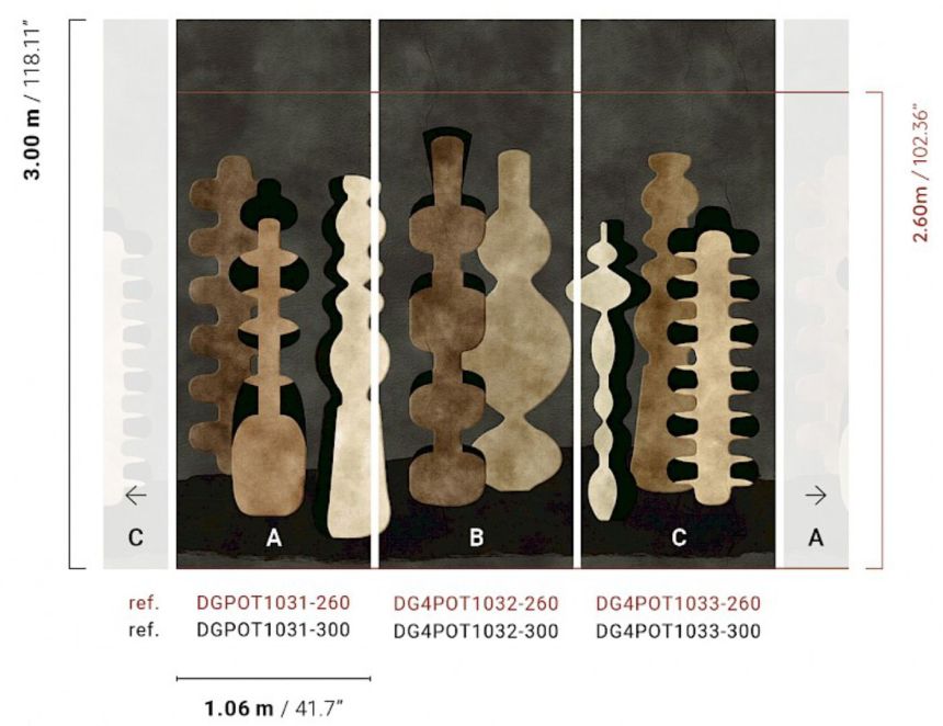 Fototapete, Vasen, braun, DGPOT1033-260, Terra, Masureel