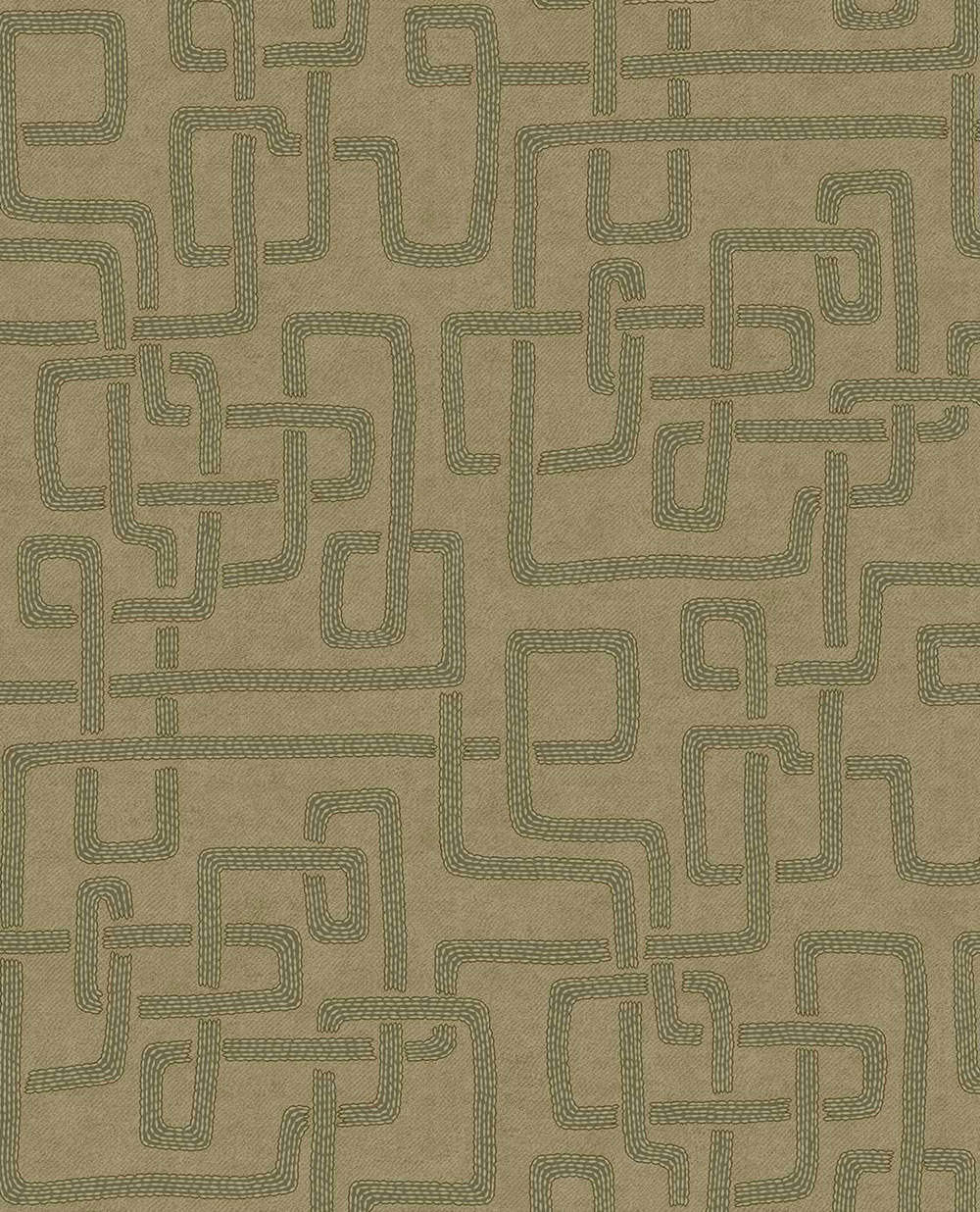 Vliestapete, grün,  Stoffimitat, 340231, Solange, Eijffinger