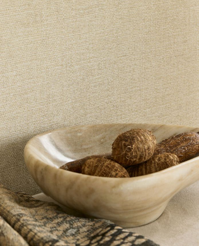 Vliestapete, beige, Stoffimitat, 340253, Solange, Eijffinger