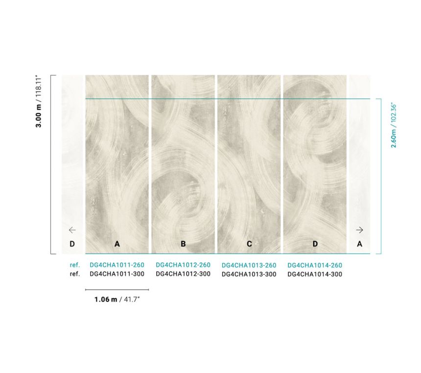 Graue Fototapete, Stuck, DG4CHA1013-260, Wall Designs IV, Khroma by Masureel