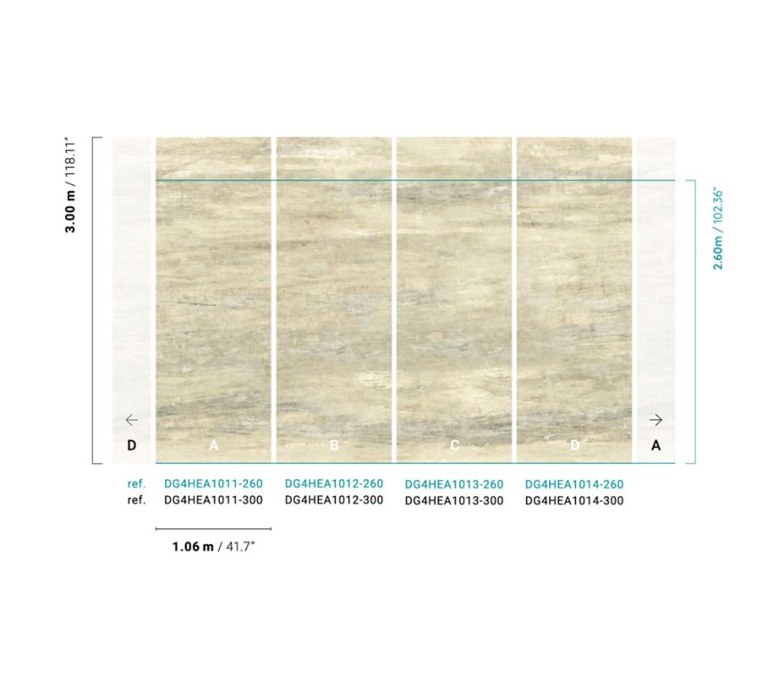 Abstrakte Fototapete, DG4HEA1013-260, Wall Designs IV, Khroma by Masureel