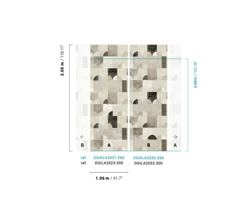 Geometrische Fototapete, DGILA2032-260, Wall Designs IV, Khroma by Masureel