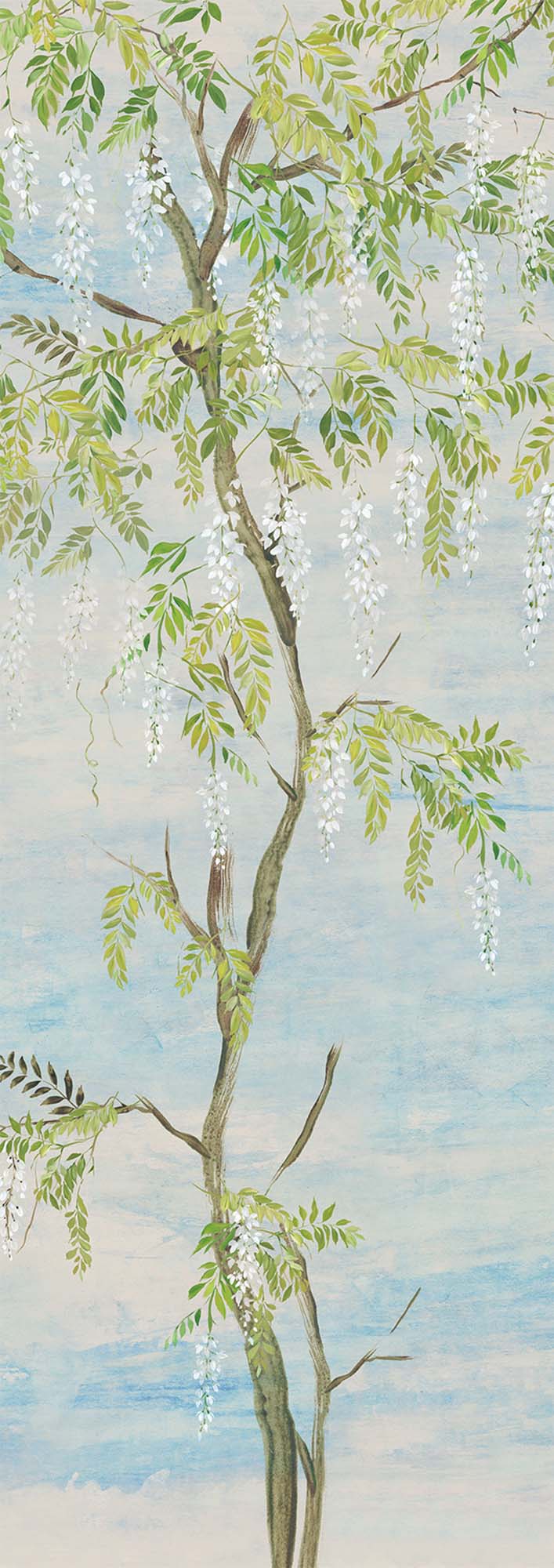 Fototapete, Blumen, Bäume, Glyzinien, DG4PAT1023-300, Wall Designs IV, Khroma by Masureel