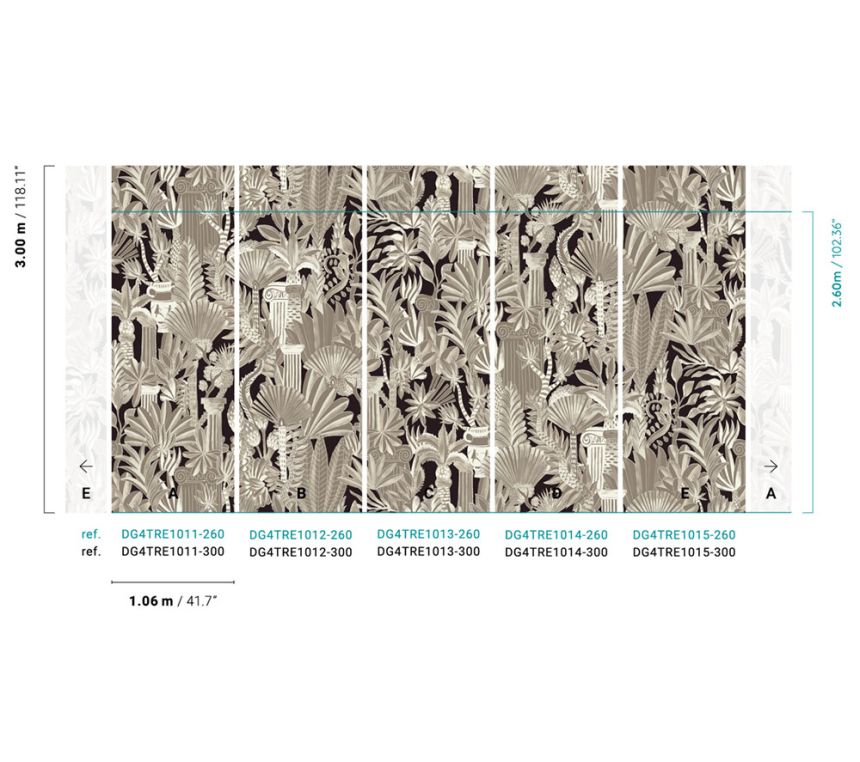 Vlies-Fototapete, DG4TRE1011-260, Wall Designs IV, Khroma by Masureel