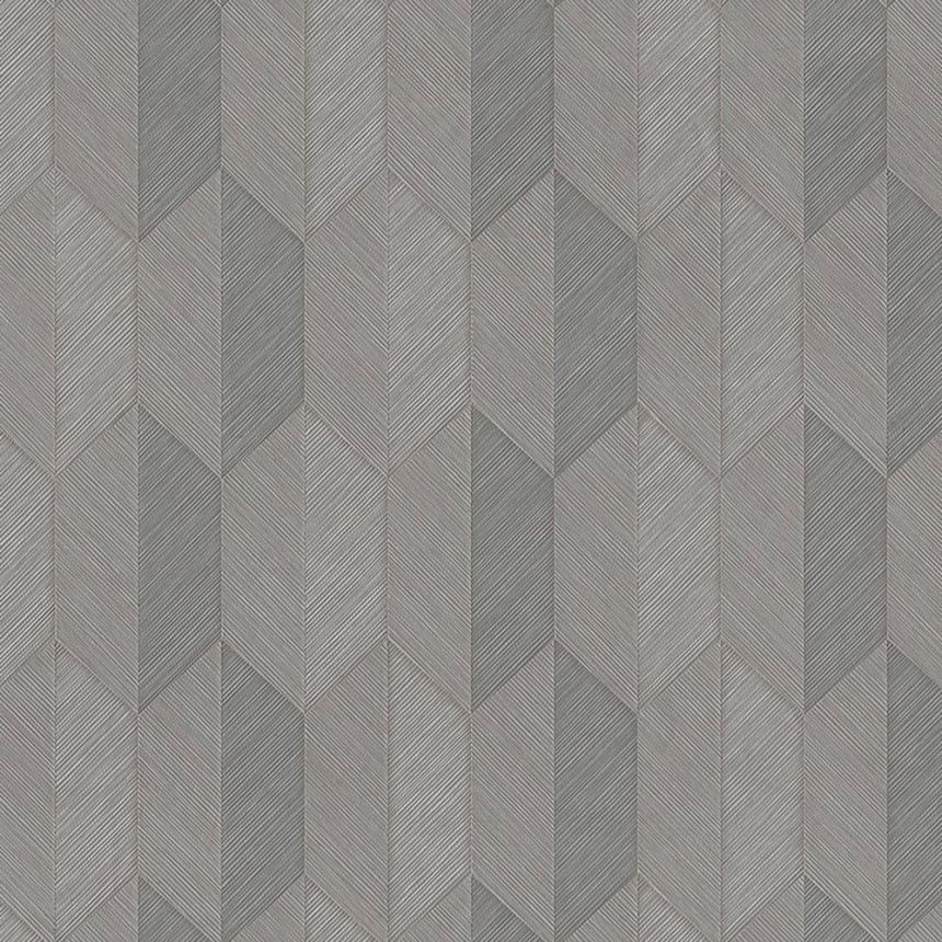Geometrische Vliestapete, grau, 1501-4, Vera, AdaWall