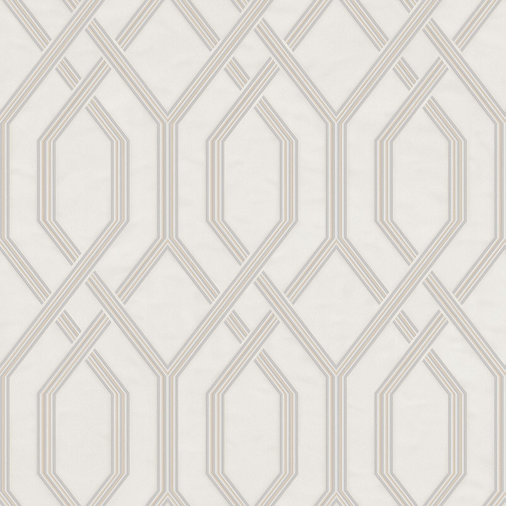 Geometrische Vliestapete, creme, 1502-1, Vera, AdaWall