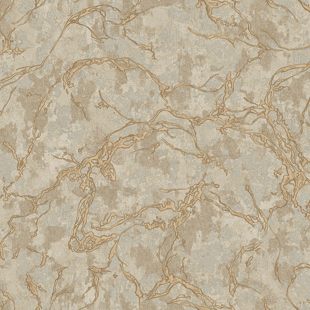 Vliestapete, braun-gold, Marmor, 1503-4, Vera, AdaWall