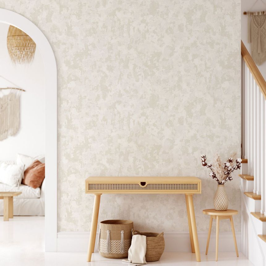 Vliestapete, creme, Stuck, 1504-1, Vera, AdaWall