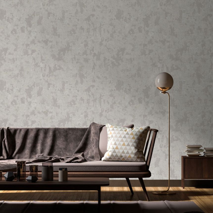 Vliestapete, grau-beige, Stuck, 1504-3, Vera, AdaWall