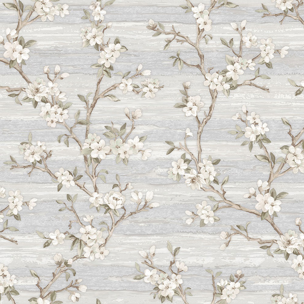 Vliestapete, creme, Blumen, 1505-1, Vera, AdaWall