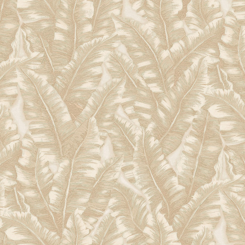 Vliestapete, beige, Blätter, 1507-2, Vera, AdaWall