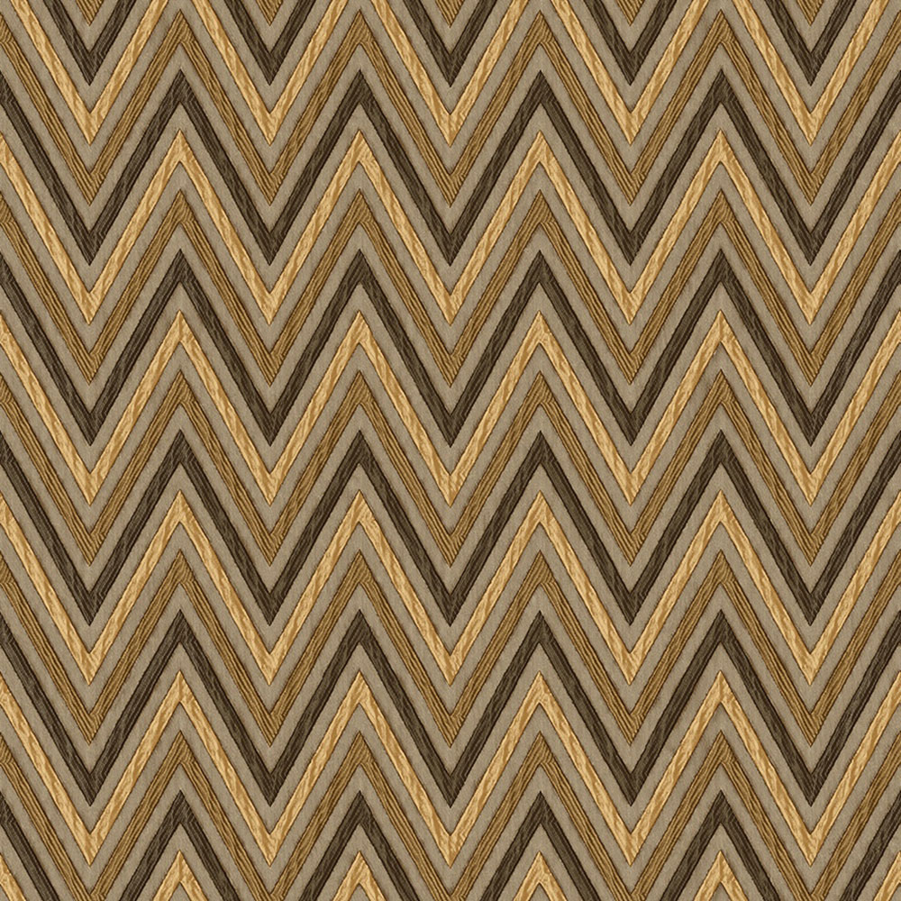 Geometrische Vliestapete, braun, Zickzack-Muster, 1509-4, Vera, AdaWall