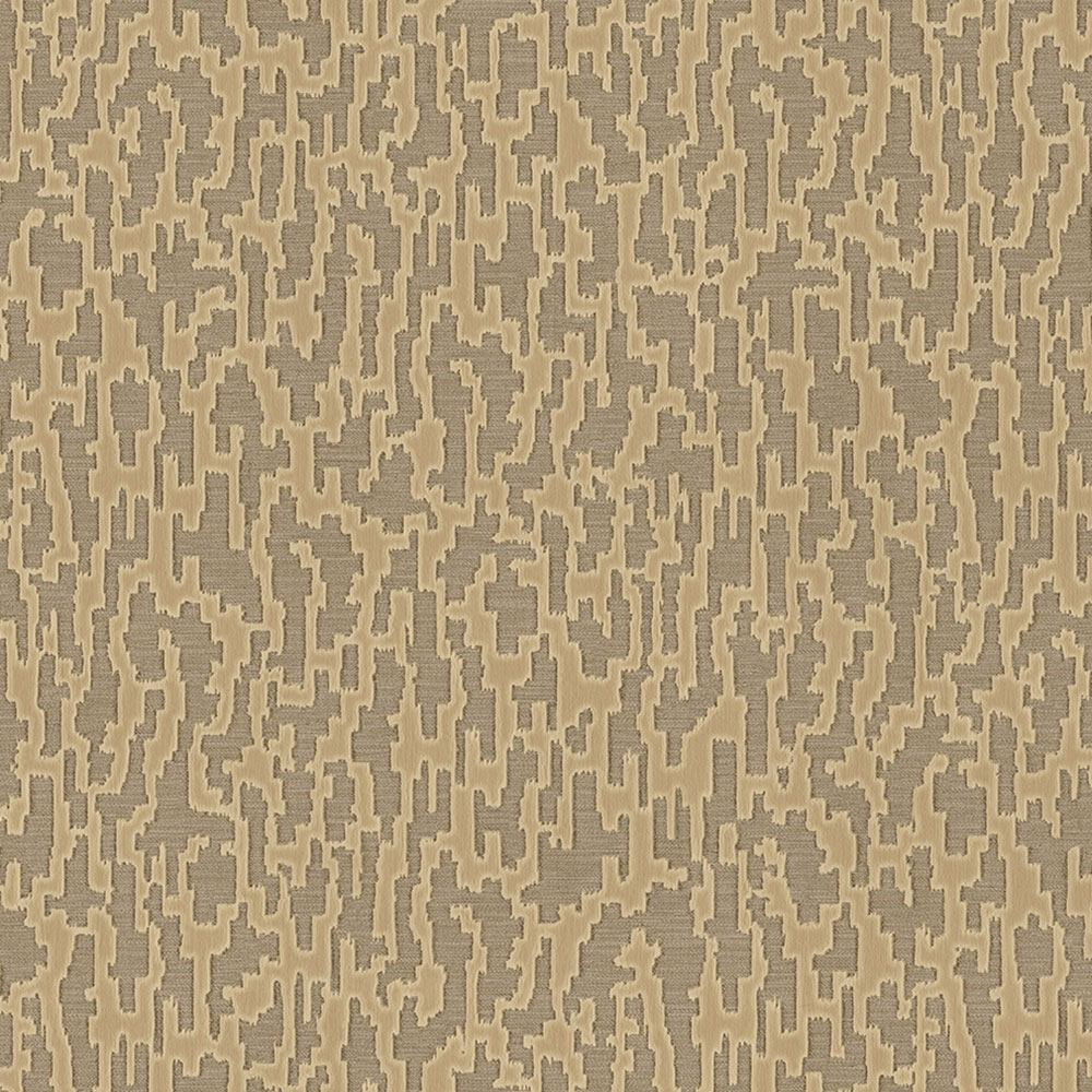 Vliestapete, braun-gold, Stoffimitation, 1510-4, Vera, AdaWall