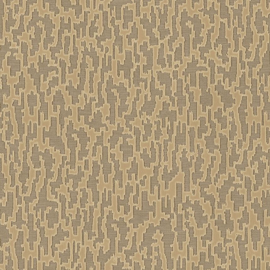 Vliestapete, braun-gold, Stoffimitation, 1510-4, Vera, AdaWall