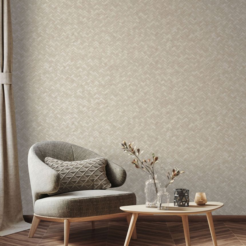 Vliestapete, creme, Matt-Imitat, 1511-2, Vera, AdaWall