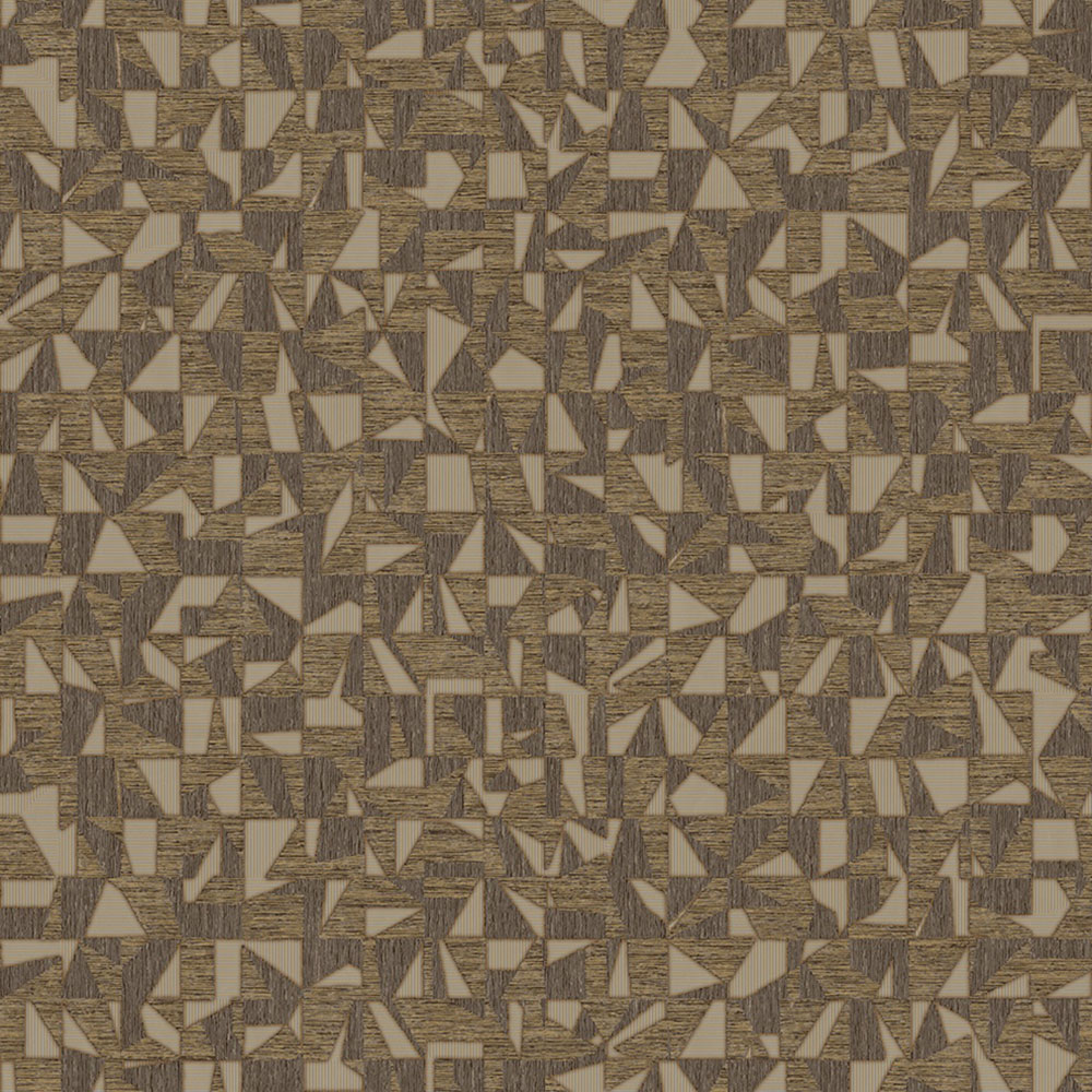 Geometrische Vliestapete, braun-gold, 1512-5, Vera, AdaWall