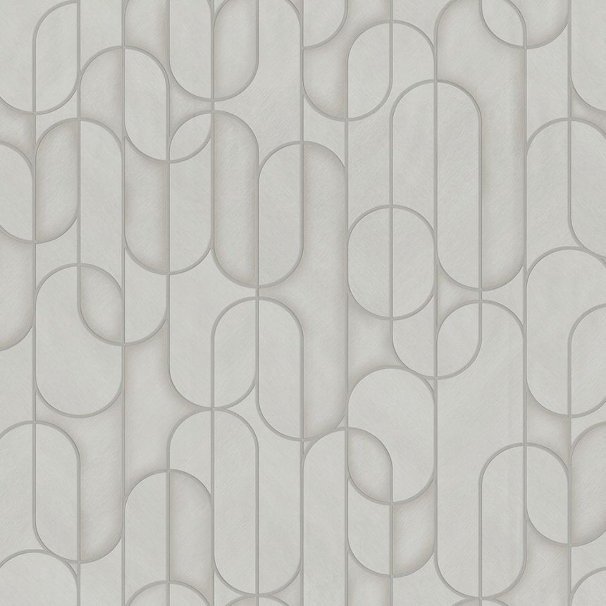 Geometrische Vliestapete, grau, 1514-3, Vera, AdaWall