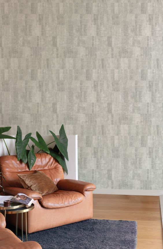 Graue geometrische Vliestapete, A69404, Omura, Grandeco