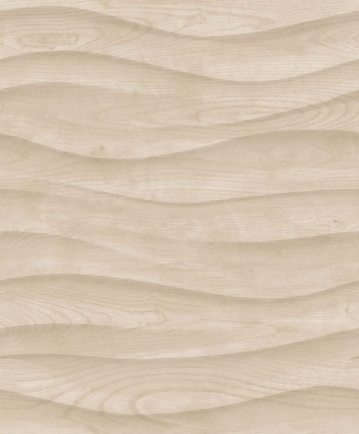 Tapete in beiger Holzoptik, M75517, Brut, Ugépa