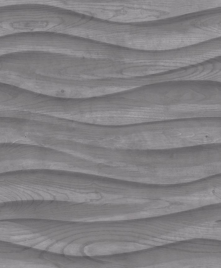 Tapete in schwarzer Holzoptik, M75519, Brut, Ugépa