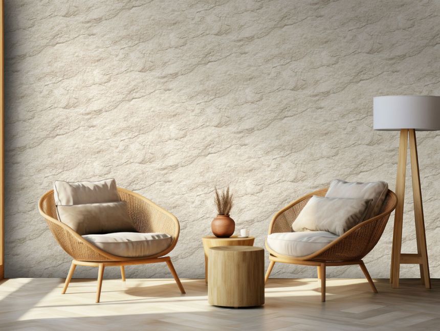 Vliestapete, beige, Beton, Stuck, M75807, Brut, Ugépa