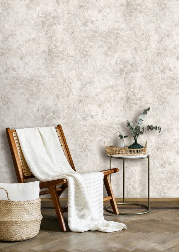 Vliestapete, grau-beige, Marmor, M78517, Brut, Ugépa