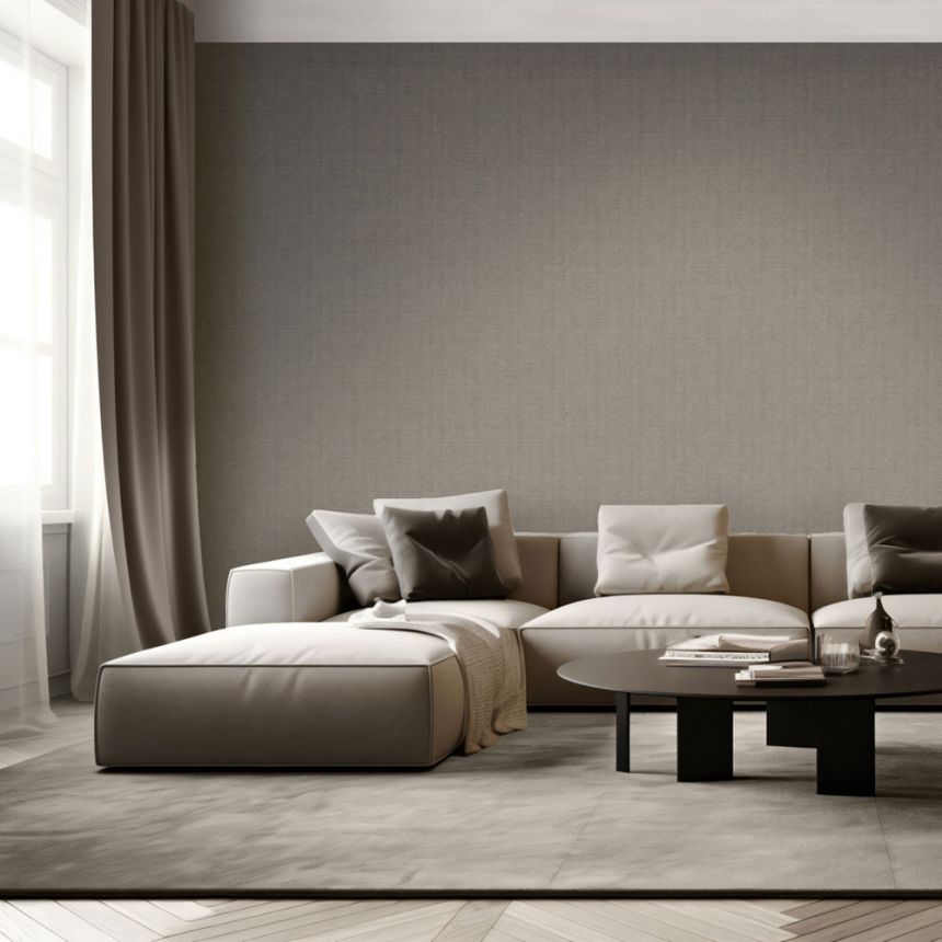 Luxustapete, braun, Stoffimitat, M67388D, Venezia, Ugépa