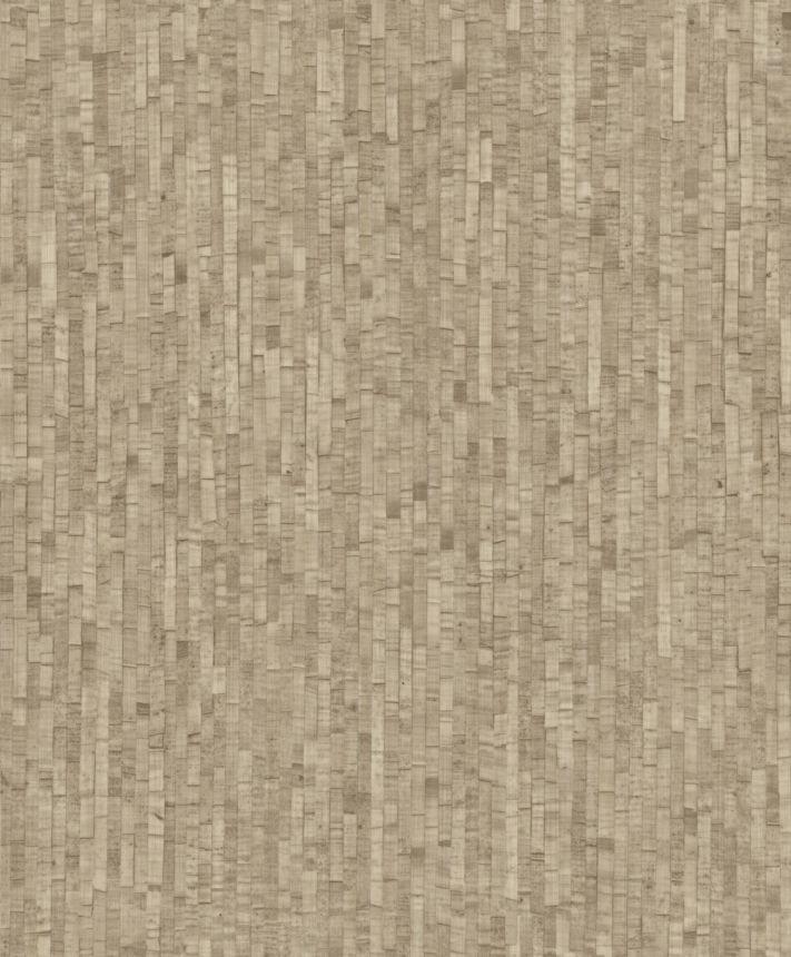 Tapete in braun-beiger Flechtoptik, M64907, Nomade, Ugépa