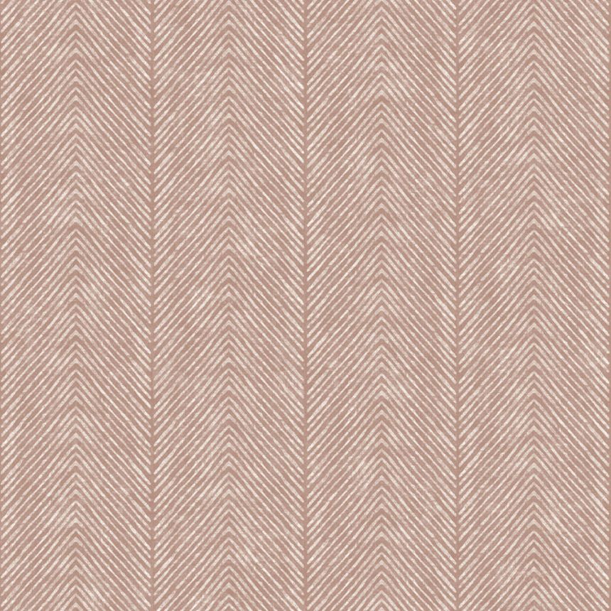 Vliestapete, braun, Streifen, Fischgrät, M69205, Nomade, Ugépa