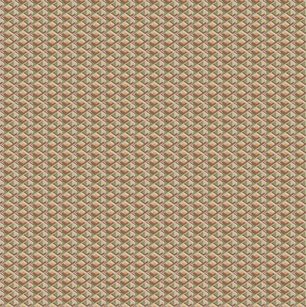 Luxuriöse geometrische Vliestapete, rosa-grün, Z15503, Mini Trend, Zambaiti Parati