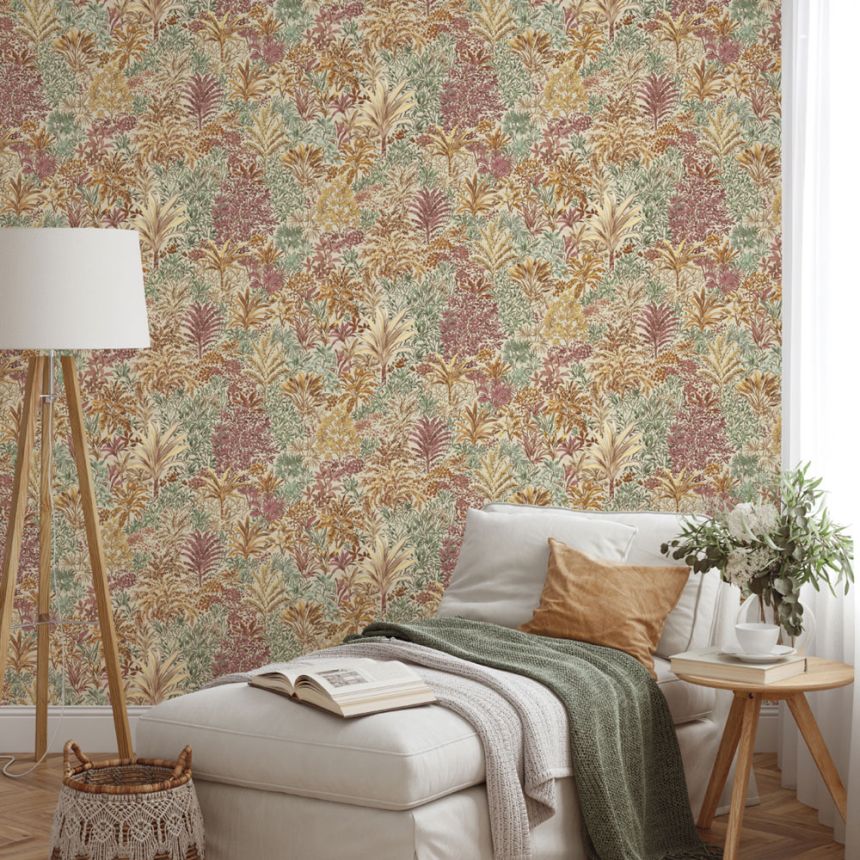 Luxus Vliestapete, creme, Bäume, Blätter, Z15507, Mini Trend, Zambaiti Parati